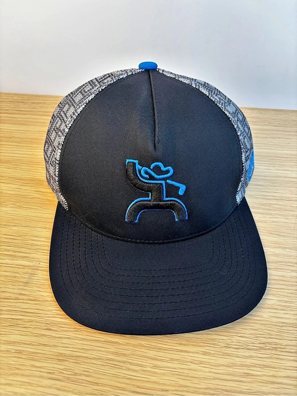 Hooey Cowboy Golf Snapback Hat Black & Gray Like New